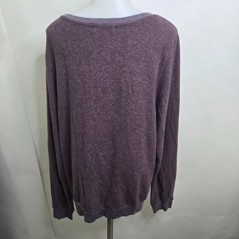 Wildfox Coffee Saves Lives Sweatshirt Womens XL Purple Graphic Pullover - Picture 7 of 11